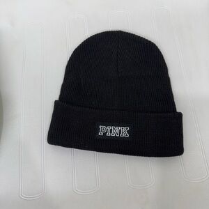 *NEW* PINK Victoria's Secret Ribbed Beanie in Ensign OS Warm Cuffed Brand New